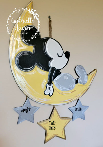 Baby Mickey Moon with Stats piece