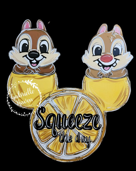 Chip and Dale Lemon Squeeze the Day  (Mouse Ears)