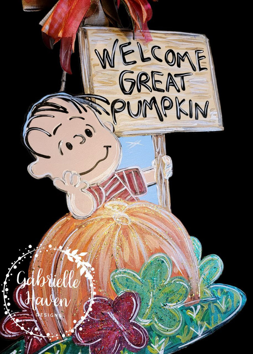 Welcome Great Pumpkin Sign, Welcome Great Pumpkin Door Sign, Welcome ...