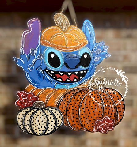 Stitch Fall Pumpkins