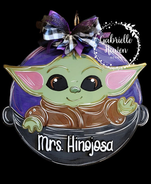 Baby Yoda Teacher with 3D personalization