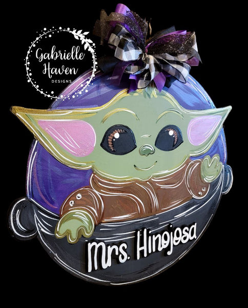 Baby Yoda Teacher with 3D personalization