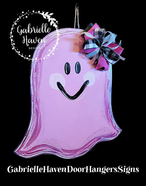 Pink Halloween Ghost