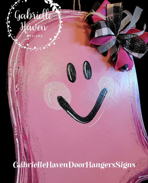 Pink Halloween Ghost