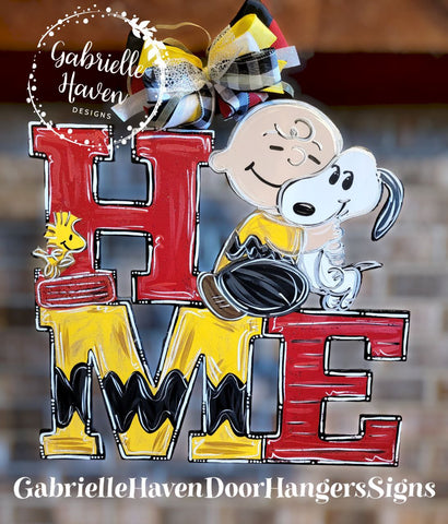 Snoopy HOME Everyday Door Hanger, Wall Sign, or Outdoor Decor