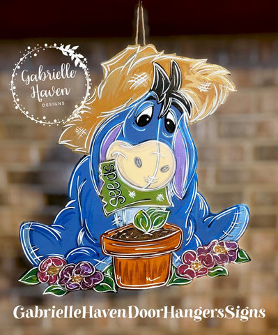 Eeyore Planting Flowers