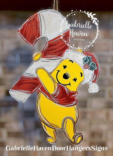 Winnie the Pooh Christmas Candy Cane