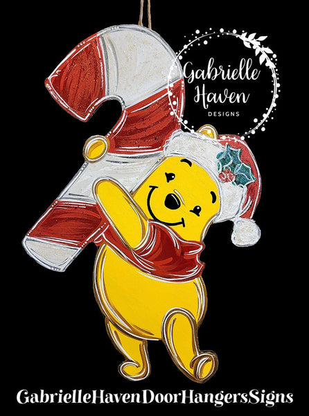 Winnie the Pooh Christmas Candy Cane