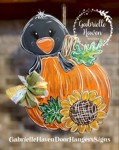 Fall Pumpkin & Crow