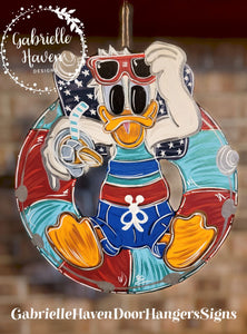 Retro Vintage Donald Pool Float Summer