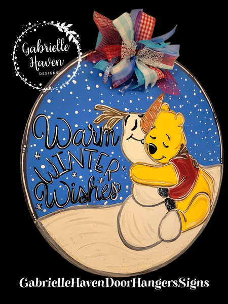 Olaf and Pooh Warm Winter Wishes