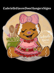 Gingerbread Girl Baking (Pink)