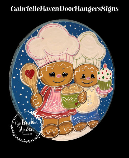 Gingerbread Couple Baking