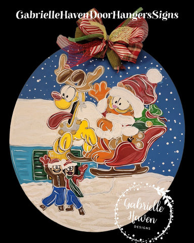 Garfield Santa and Odie Rudolph