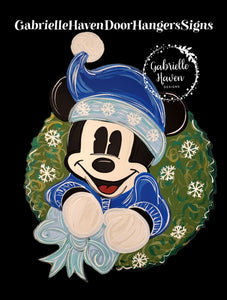 Winter Mickey Wreath