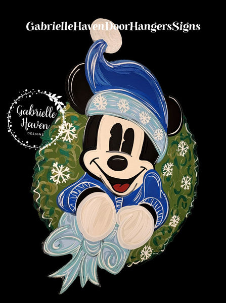 Winter Mickey Wreath