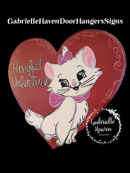 Marie Valentine Heart,  Purrfect Valentine (Red Heart)