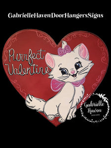 Marie Valentine Heart,  Purrfect Valentine (Red Heart)