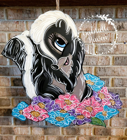 Flower the Skunk With Flowers