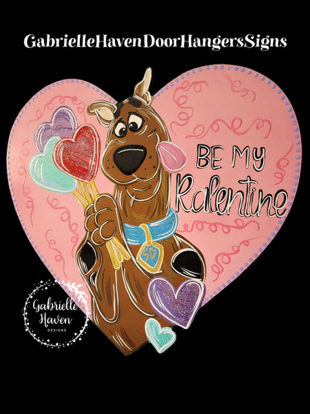 Be My Ralentine, Scooby Heart Balloons Valentine Heart