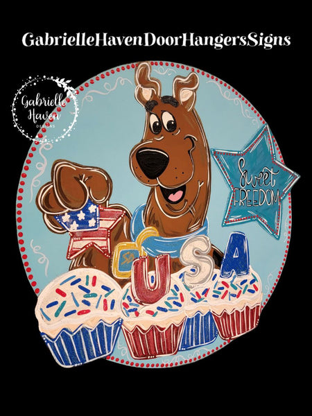 Scooby Sweet Freedom Patriotic Cupcakes