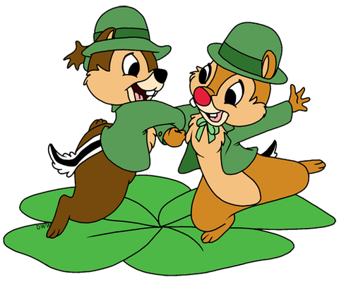 NEW DESIGN! Chipmunks St Patricks Door Hanger or Sign